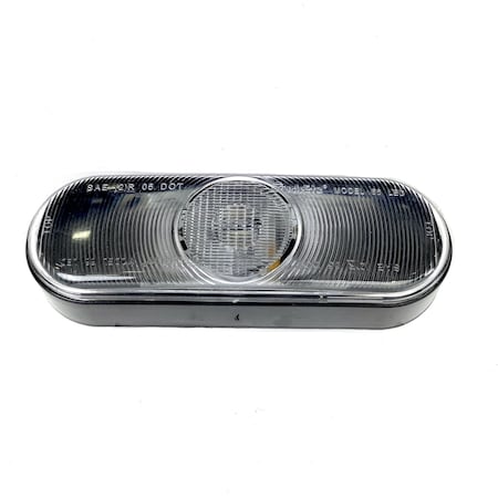 Truck-Lite 66 Series, Led, Clear Oval, 1 Diode, Back-Up Light, Fit N Forget S.S., 12V 66205C